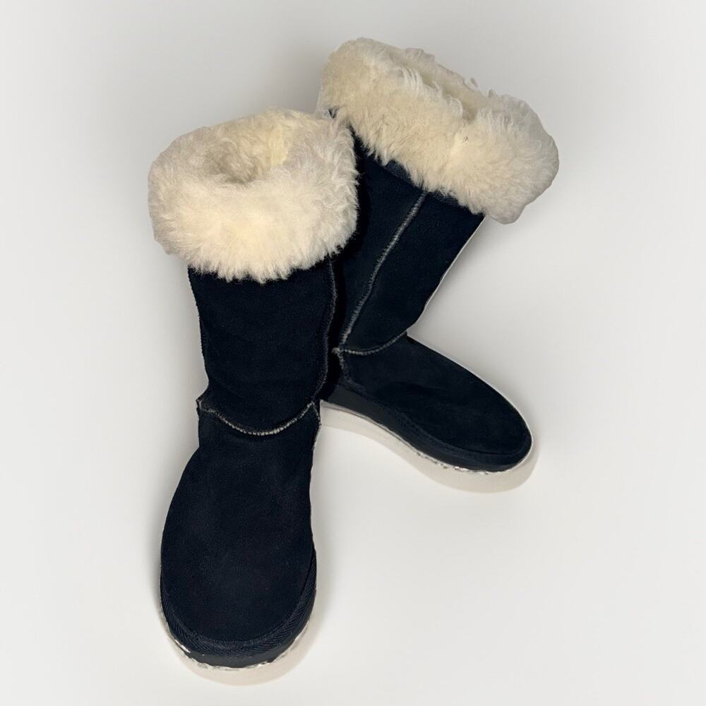 EMU Australia Black Suede Mid-Calf Boots – Women’s Size 6 (US W6 / EUR 37)